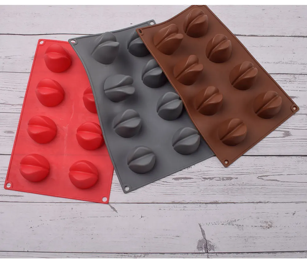 8-Grid Lip Shape Silicone Mold for DIY Jelly Cake Baking Tools for Milk White Chocolate Cookie-for Jelly Chocolate Cookie supplier