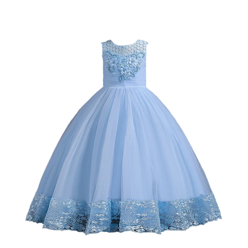 Fluffy Kid Evening Party for 10 Years Old Elegant Style White