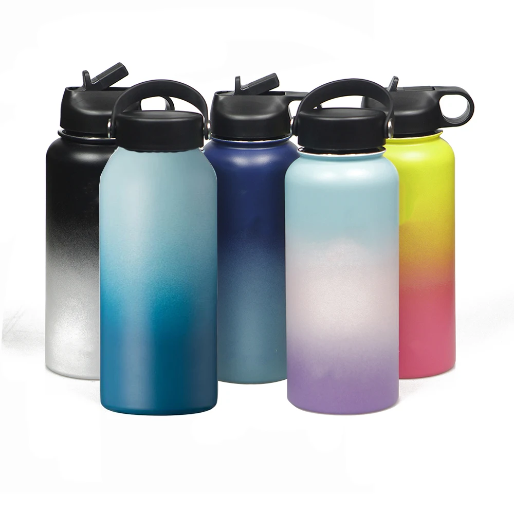 Stainless Steel Cute Water Bottle For School Kids Girls Color Changing ...