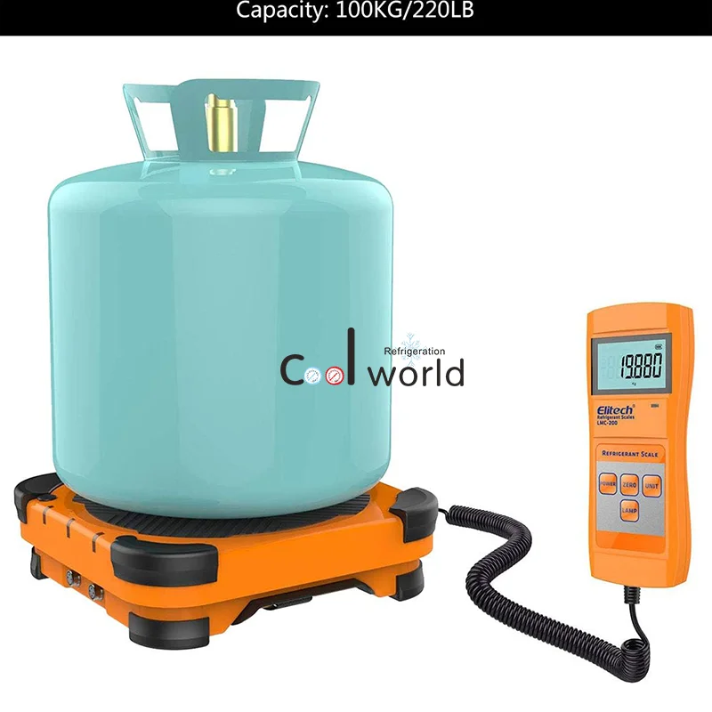Segawe Digital HVAC Refrigerant Charging Scale – 220lb Capacity For A/C Systems