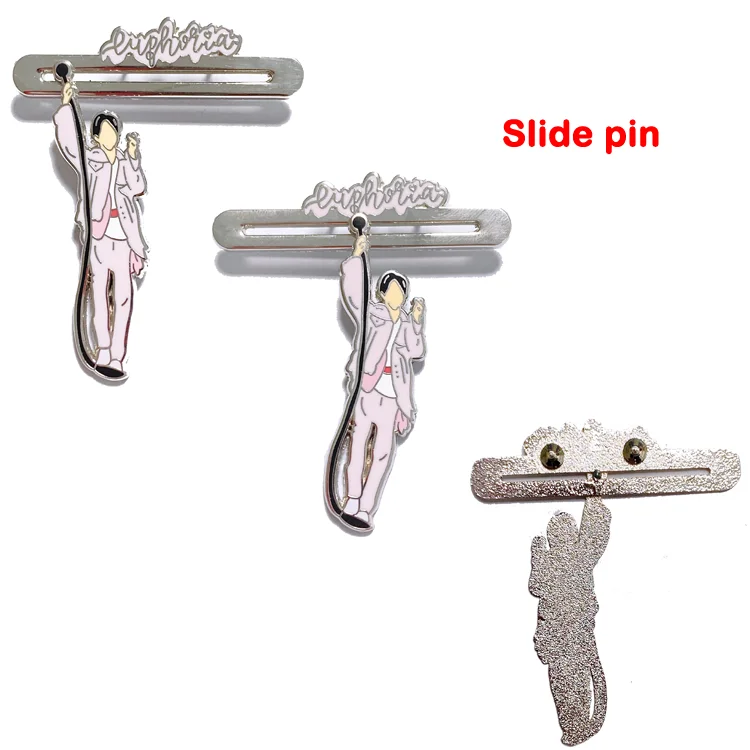 Manufacturer cheap custom shaped diamond lapel pin badge metal hard enamel pins details