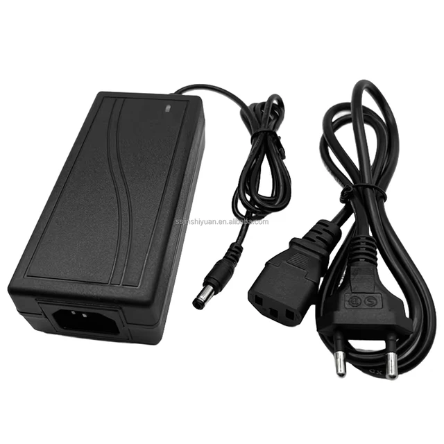 12v Power Adapter 12V5A EU Plug Power Adapters Light with LED Display Monitoring Switching Power Supply 60W Power Adaptor