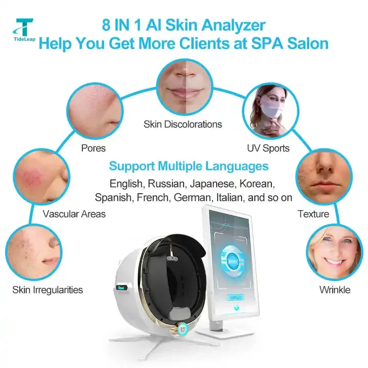 Home Use Beauty Equipment Beauty Product Skin Analyzer Skin Care Tool for Women 3D Beauty Equipment Device Best Selling Product