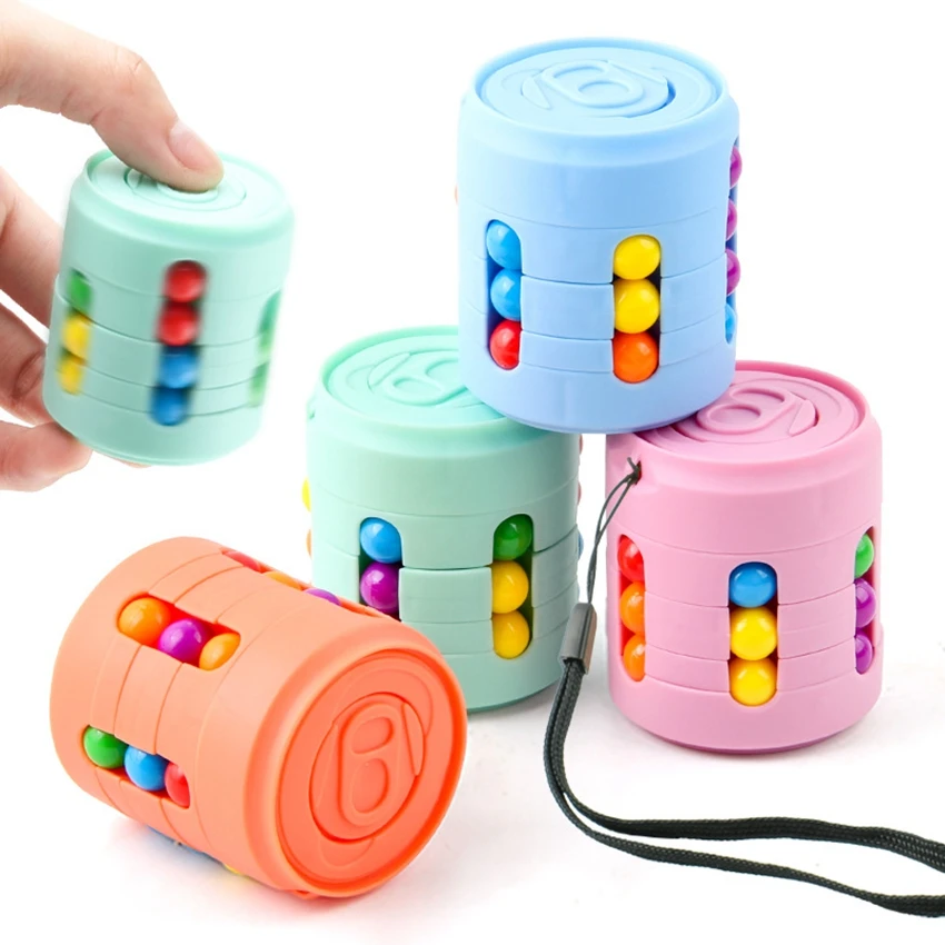 Ljja15 Cans Cube Fidget Spinner Stress Relief Fidget Toy Ball Rotating ...