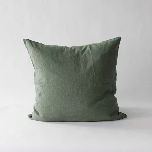 Khaki Amazon Furniture Solid Color Linen Pillowcase 45*45cm Customized