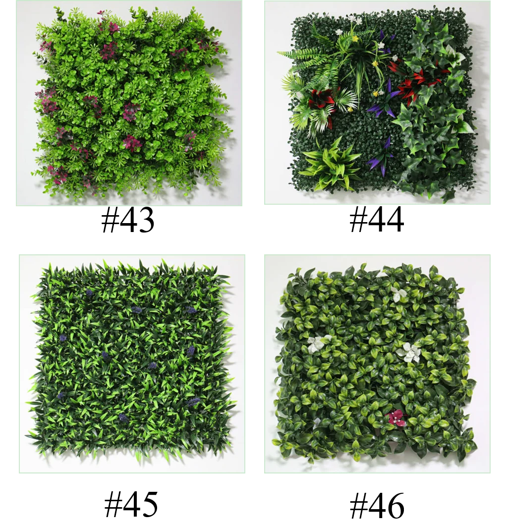 Customized Jungle Style Vertical Plants Wall Artificial Green Plants Green Grass Wall For Home