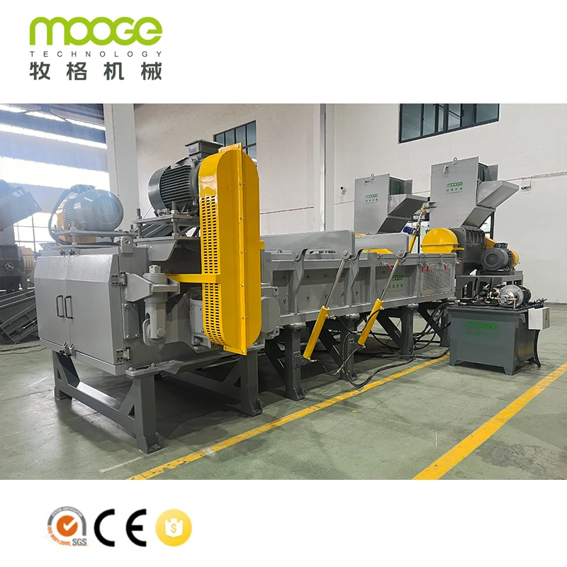 Double Motor Single Shaft Hdpe Ldpe Pe Pp Abs Pvc Ps Lump Shredding Machine Plastic Shredder