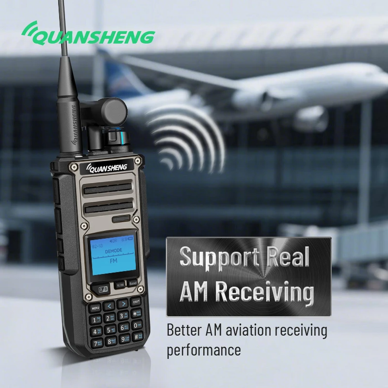 Quansheng TK11(8) 10WマルチバンドUHF VHF双方向ラジオAM SSB