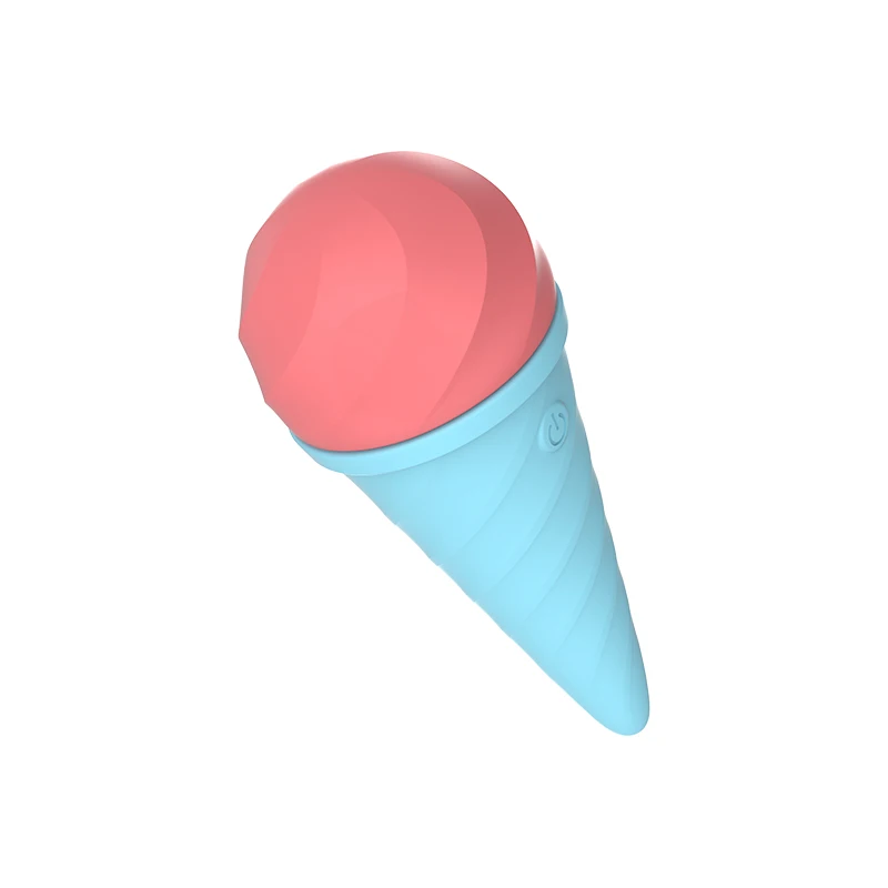 Cute Ice Cream Adult G Spot AV Wand Massage Clitoris Vagina Vibrator Pleasure Stimulator Masturbator Sex Toys for Women