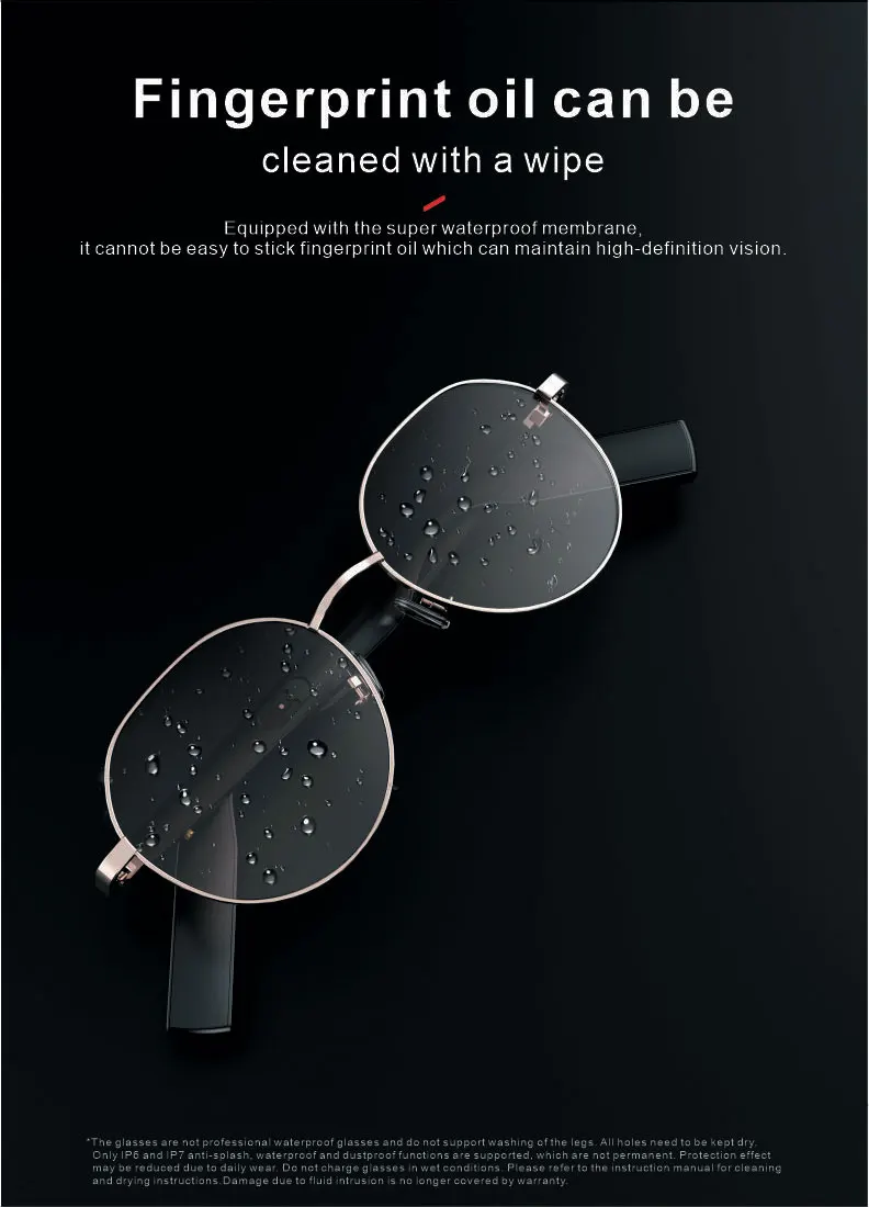 Wireless Earphone Handsfree Bluetooth Sunglasses (Brown) 6
