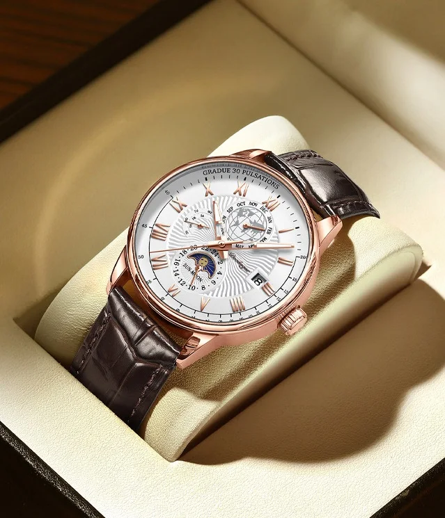 Men's Watches Luxury Business Waterproof Quartz Wrist Watch For Man ...