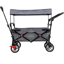 hand cart for travel Transport camping Outdoor Folding Extendable Handle foldable  Folding Wagon with brakes