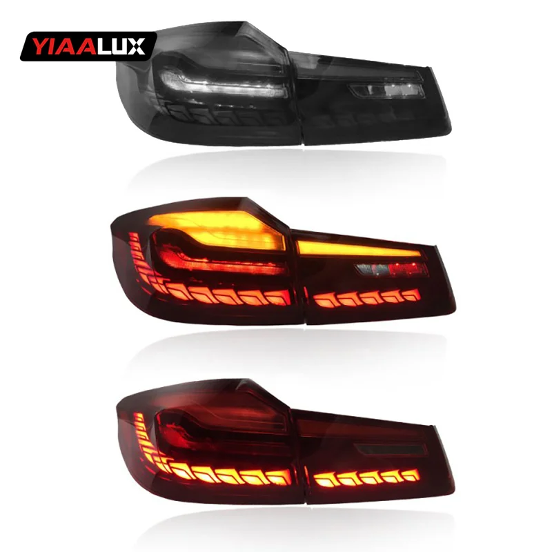 High quality products for BMW 5 Series G30 G38 led taillights 2017-2021 5 Series G30 Dragon Scale red taillights rear lights