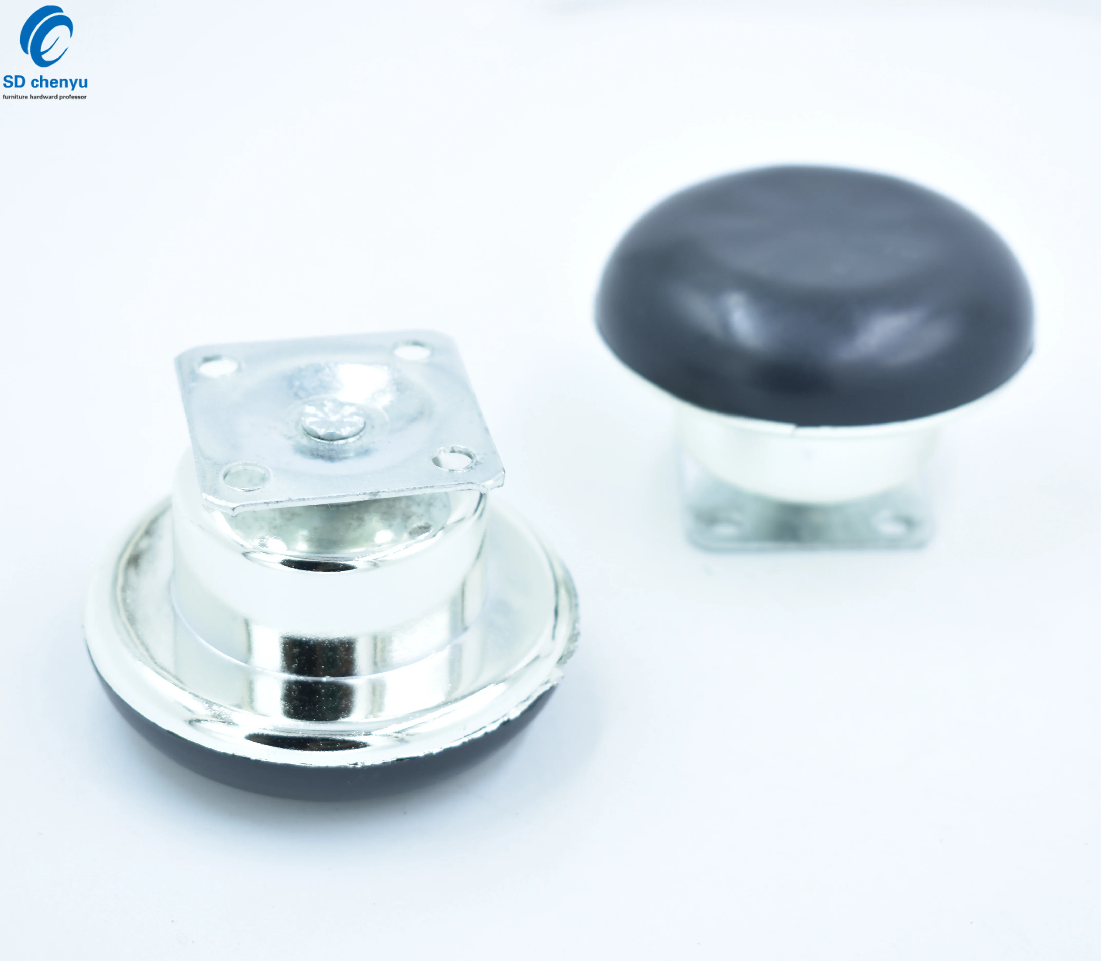 Оптовая продажа замена 65 мм Серебристый ковер касторовое резиновое пластиковое мебельное колесо для перемещения