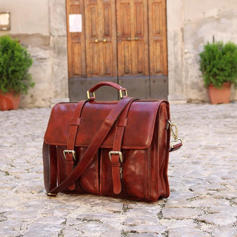 leather bolsa computer