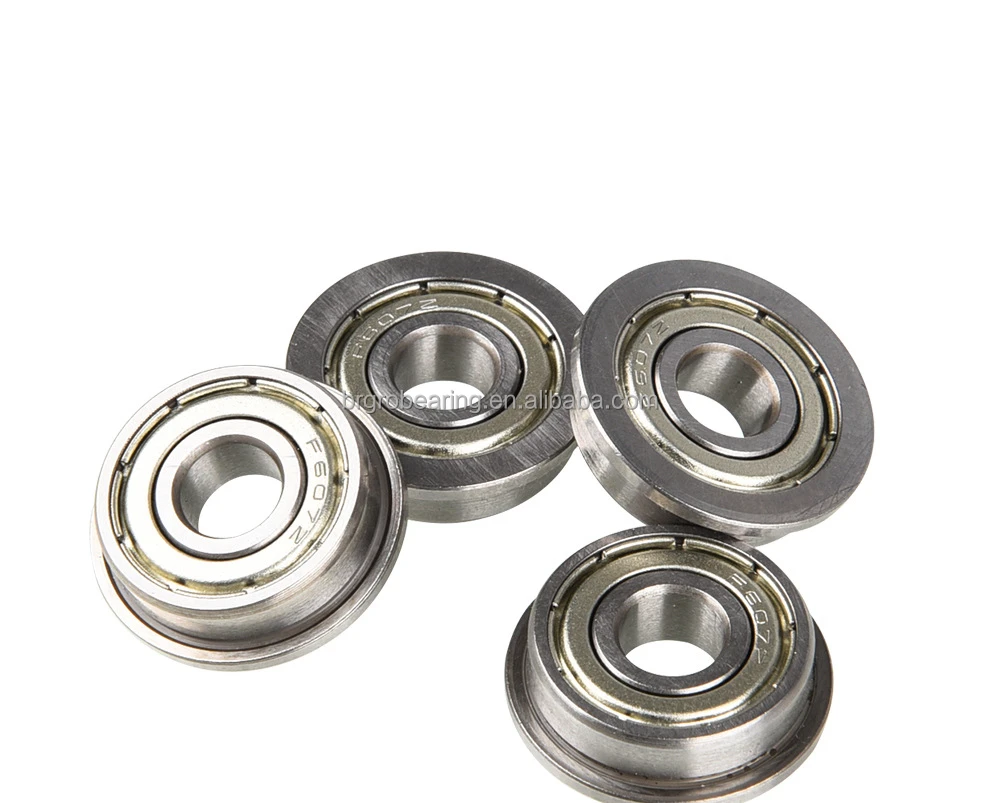 5x13x4 mm Precision Miniature Ball Bearing F695 ZZ Flange Deep Groove ...