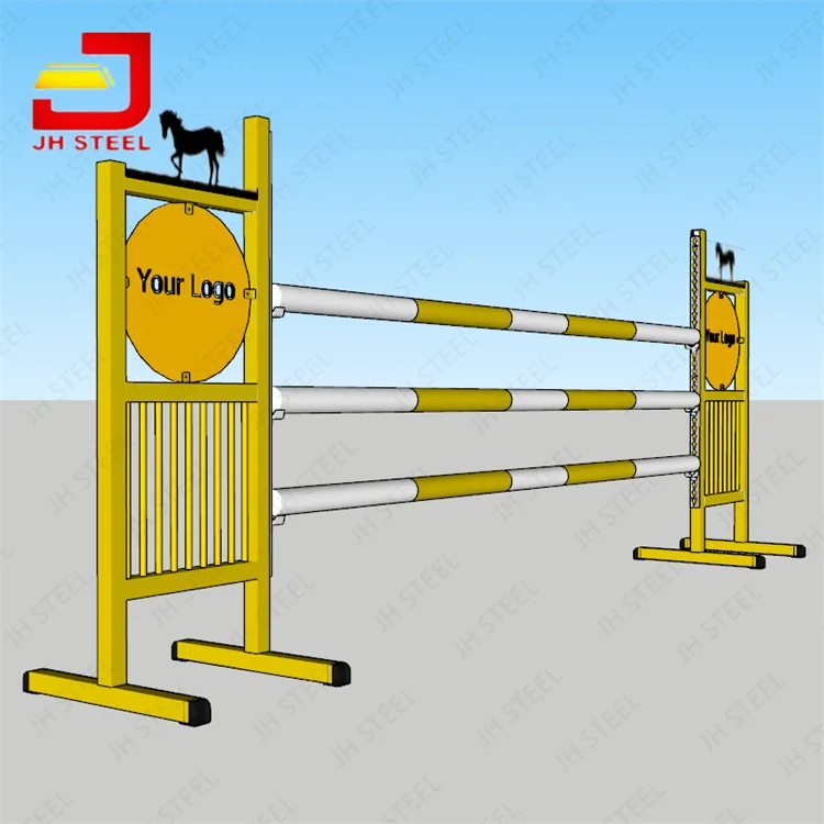 Customized Durable Metal Frame Light Weight Cartoon Portable Horse Jumping Obstacle