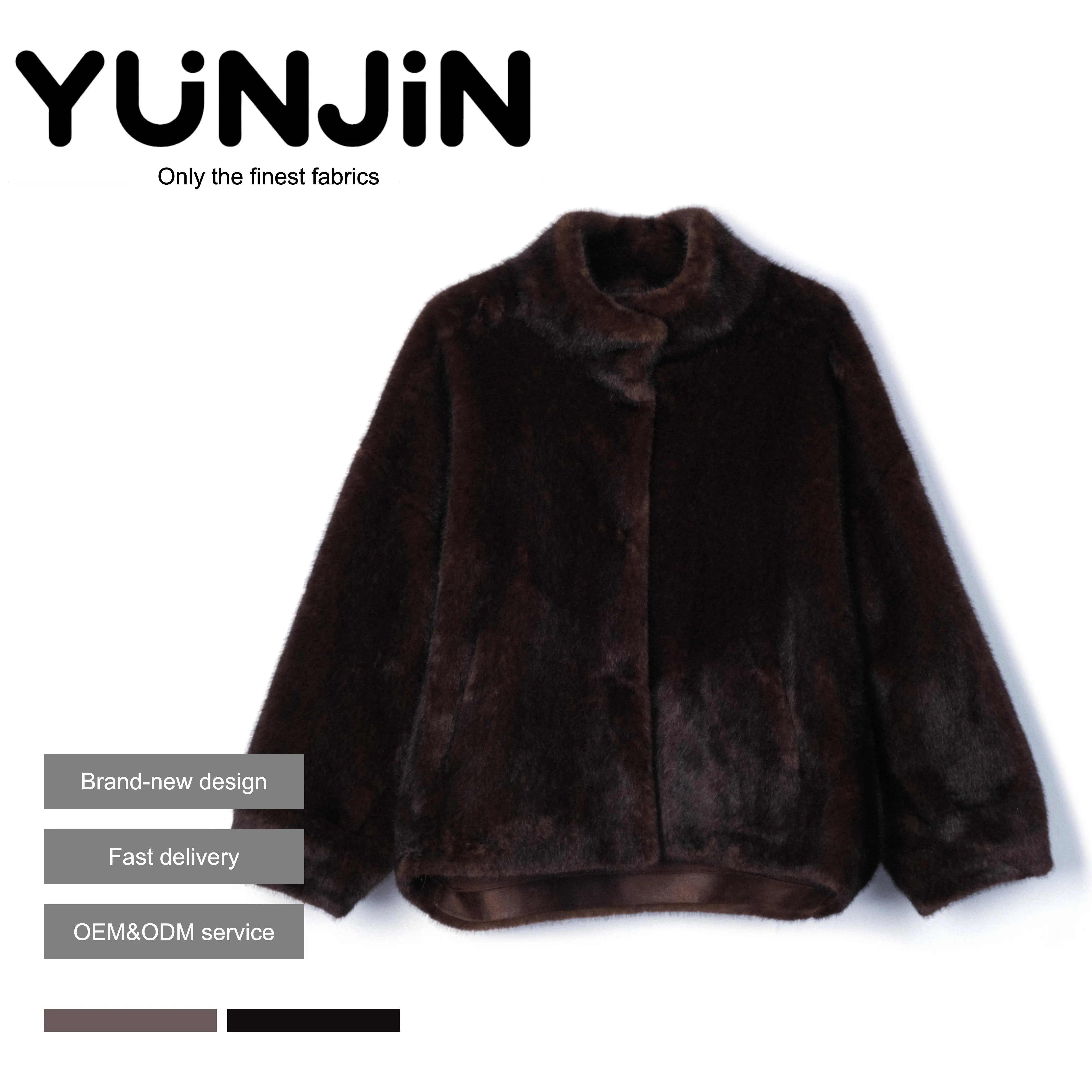 New Winter Solid Color Long Sleeve Notched Collar