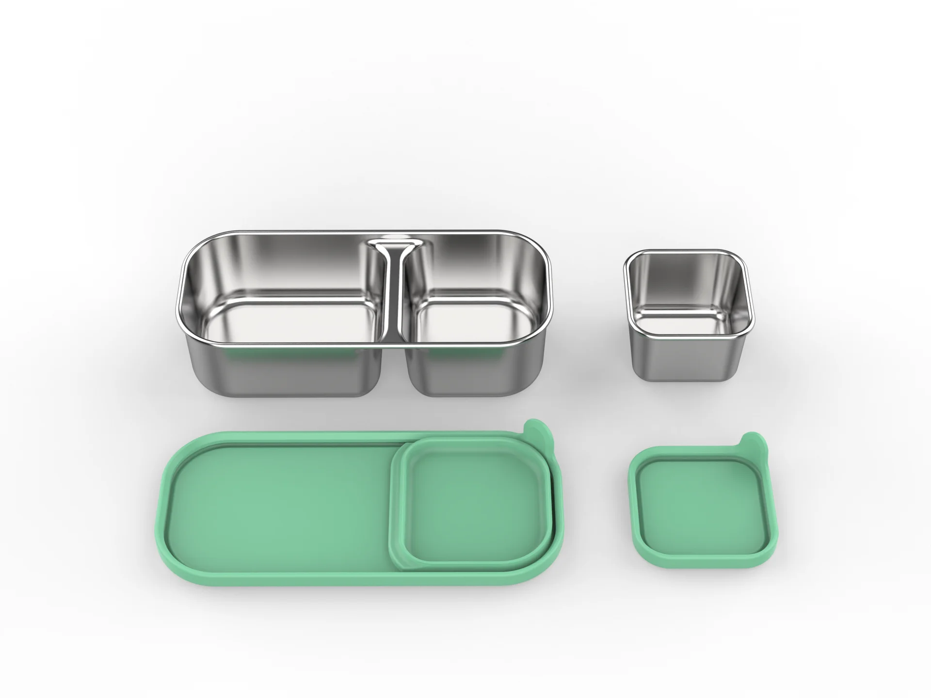 KOLINK 3-Compartment Stainless Steel Bento Box Detail 9
