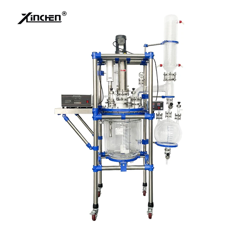 20l Lab Ultrasonic Collaborative Jacketed Glass Reactor