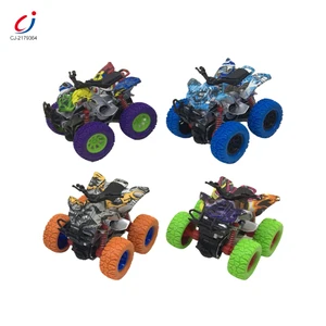Chengji Inertia Off-road Vehicle Friction Toy Car Cool Graffiti Design Realistic Plastic Motorcycle Model Kits
