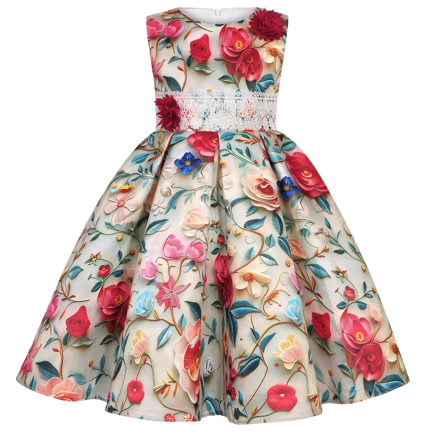 grand birthday dress Liana - Baby Girl Birthday Party Dress main image 1