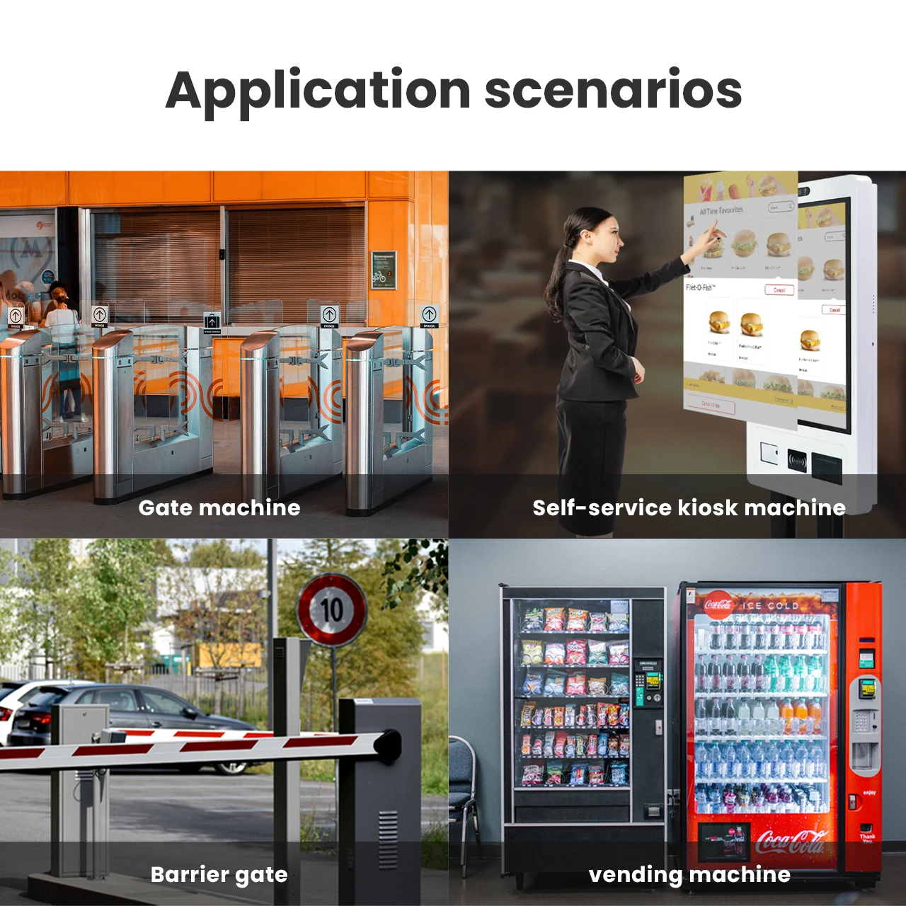 Feocey FC8420 Embedded IP54 Waterproof Kiosk Barcode Scanner Vending Machine USB QR Code Reader High Visibility Easy-to-Use