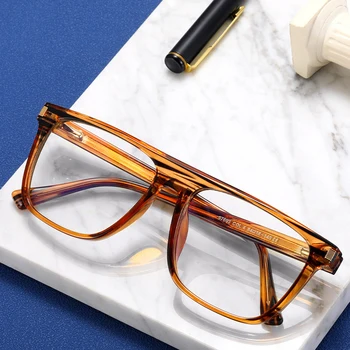 New Retro Square Anti-Blue Light Blue Light Eyeglasses Big Size Optical Frames Fashion Eyewear Women Men Eye Glasses Frames