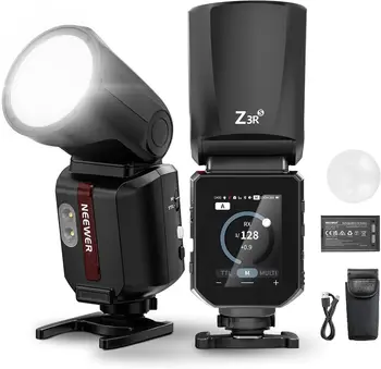 NEEWER Z3RS 100Ws 2.4G Round Head TTL Flash Compatible with Sony Cameras, for ZV1, Speedlite Light with Touchscreen