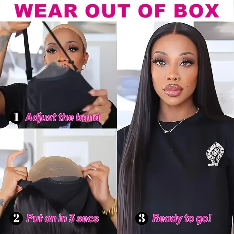 Bob Wig Human Hair Glueless Wigs Pre Plucked Lace Front 180% Density_voghion.com