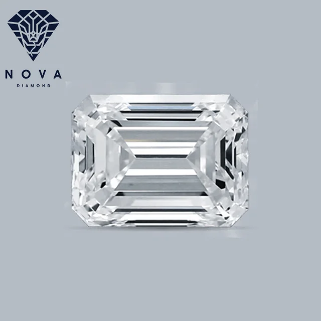 Nova Lab Diamond Wholesale Emerald Cut 1 carat Synthetic VVS Lab Grown Diamond  CVD Diamond IGI Certificate Loose Stone