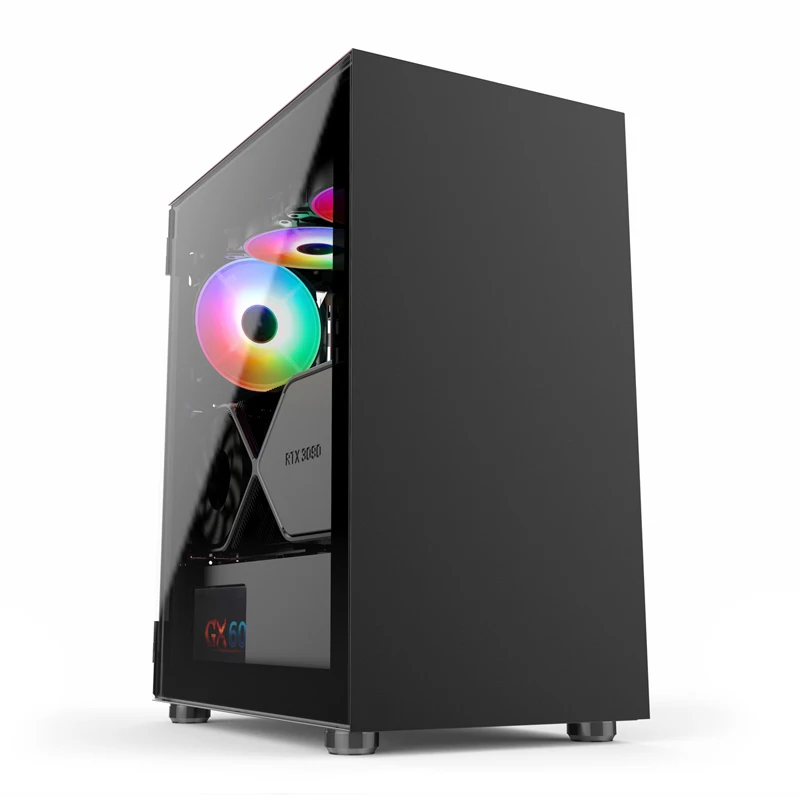 V650 Черный OEM компьютерный корпус игровой микро Atx пк