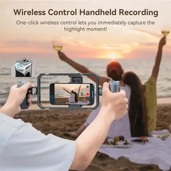 Small Rig All-in-One Universal Phone Video Rig Kit with Phone Cage Wireless Control Handles Power Bank Holder 4120 detail image