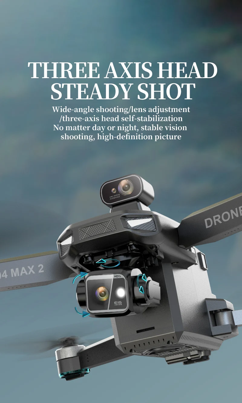 KF104 Max 2 Drone RC 5G WIFI Drone 4K Professional With Aerial 3-Axis Anti-Shake Gimbal Obstacle Avoidance Brushless Quadcopter