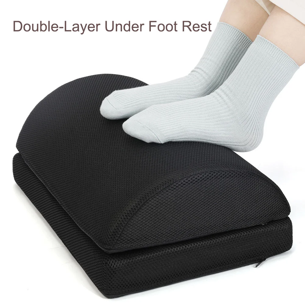 Home Use Under Desk Foot Rest Pillow Ergonomic Footrest With 2 Optional