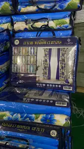 Curtain Design New Model Luxuries Curtain Set with Tieback Cheap Price Curtains for the Living Room