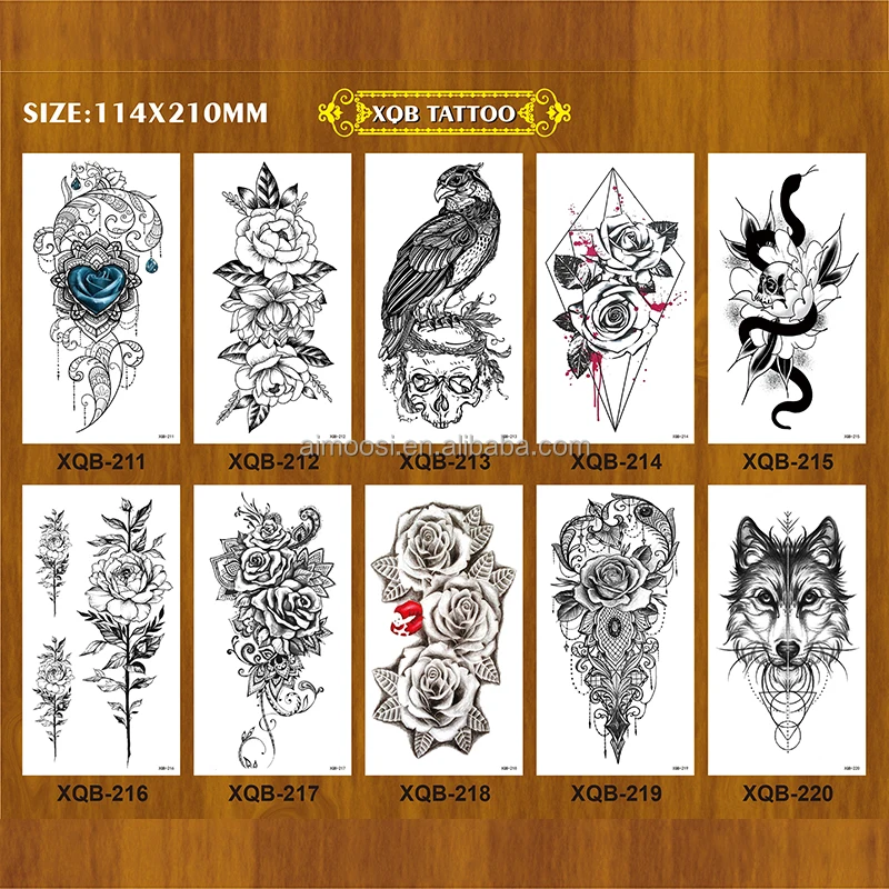 3d Temporary Tattoo Sticker Wholesale Manufacturer Custom Temporary