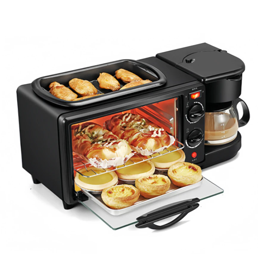 OEM Multifunction 9L Household 3in One Breakfast Maker Egg Cooker Toaster Pizza Oven Sandwich 3 In 1 Breakfast Machine