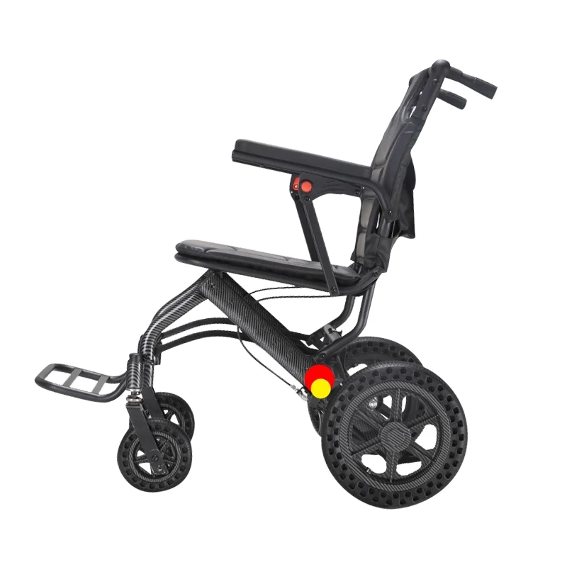 Foldable Traveling Electric Folding Powerful Wheelchair Portable Lightweight Dual Controller wheelchair electric powerchairs factory