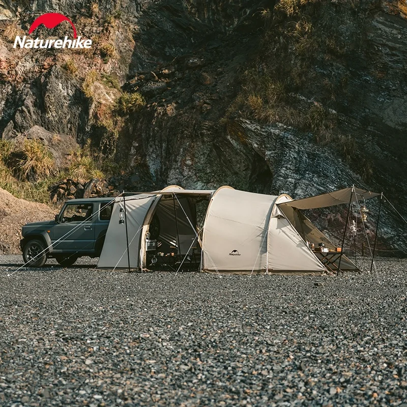 Tienda de campaña tipo túnel de una habitación Naturehike, tienda de campaña trasera con forma de nube, tienda de campaña para viajes al aire libre, tienda de campaña para auto