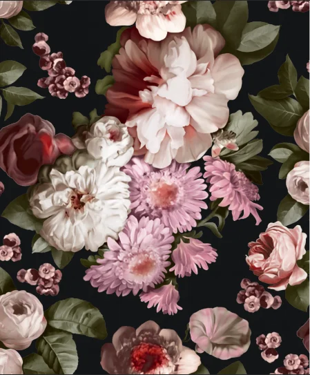 Wholesale European Rose Flower 5d English Vintage Soft Floral Wallpaper -  Buy Flower Design Wallpaper,5d Rose Floral Wall Coating,English Vintage  Wallpaper Product on 
