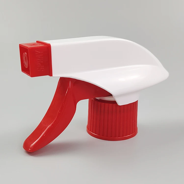 High Quality 28/410 Hot Sale Red White Color Plastic Trigger Sprayer 28mm for Daily Cleaning Household Cleaning supplier