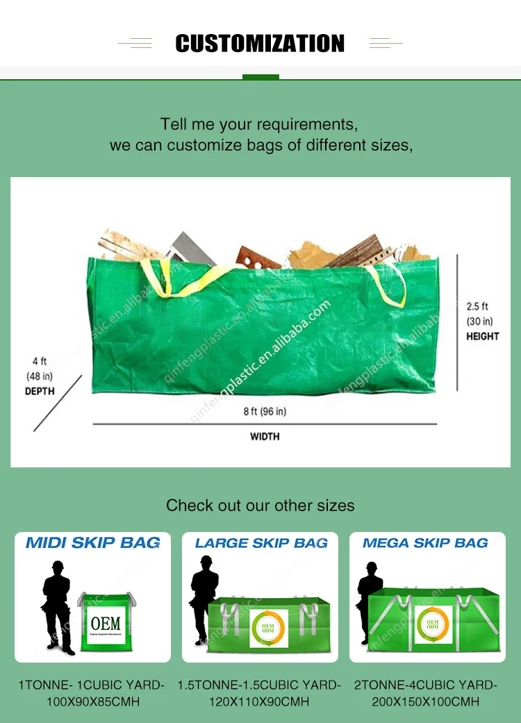 Personalized Polypropylene Woven Packaging Recycling Pp Jumbo Bulk Fibc