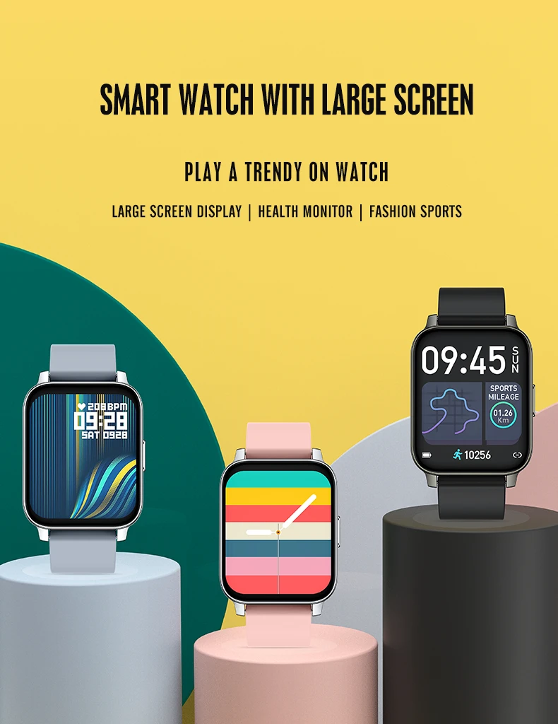 1.69 Inch Large Screen P36 Smart Watch with Heart Rate Blood Pressure Blood Oxygen Music Control Smartwatch (1).jpg