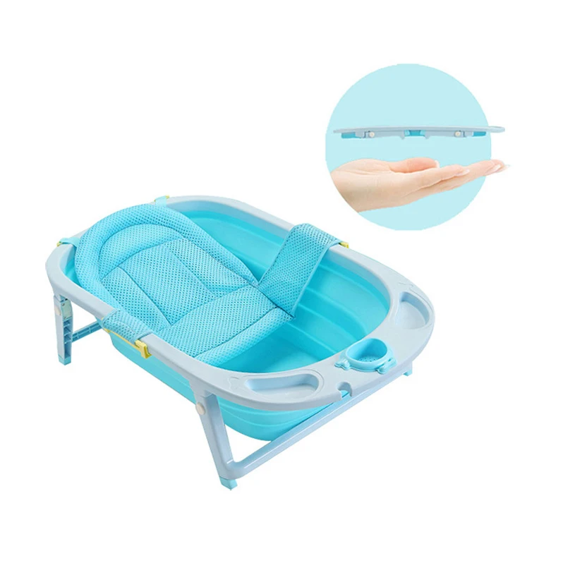 Ванночки для новорожденных складная. Ванночка Summer Infant Foldaway Bath складная. Детская ванна, складная "Foldaway" (бело-голубая). HS-b05-large-Bath-Tub-Baby.