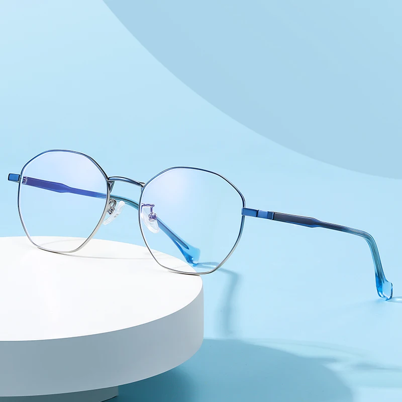 Round Polygon Frame clear glasses Round Polygon Frame clear glasses - tristatestorageunits.com main image 4