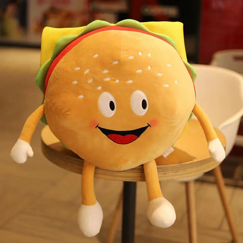 Hamburger Plush Toys Cute and Creative Birthday Gifts
