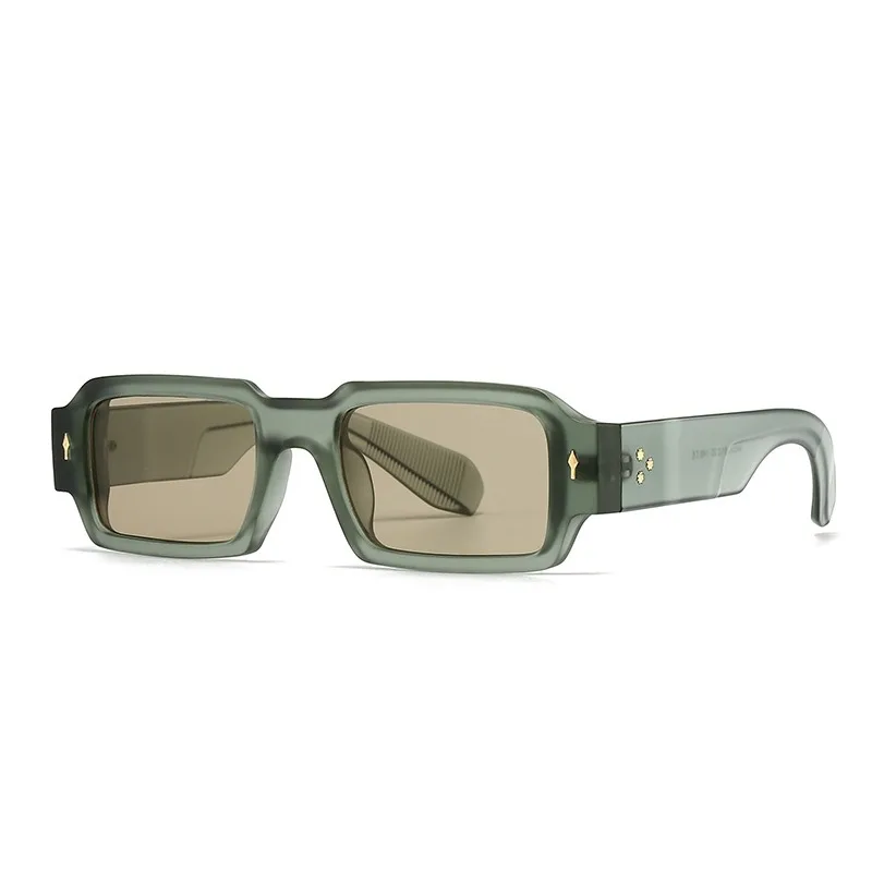 Wholesale Unisex Designer Rice Nail Glasses Small square Rectangle Sunglasses Custom 2025 Sunglasses Uv400 High Quality Men