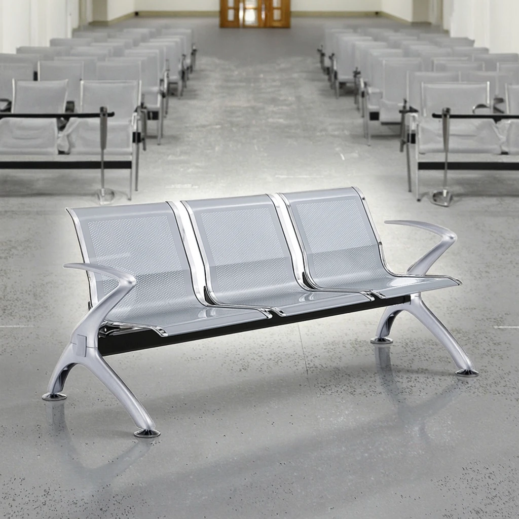 Economy Modern Steel Frame Durable Stacking Chairs for High-Traffic Hospital and School Events Areas 2