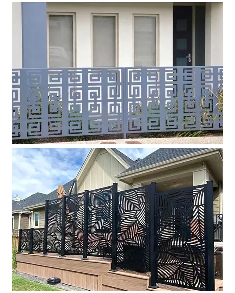 Security Composite Kit Remote Extruded Modern Fencing Post Materials